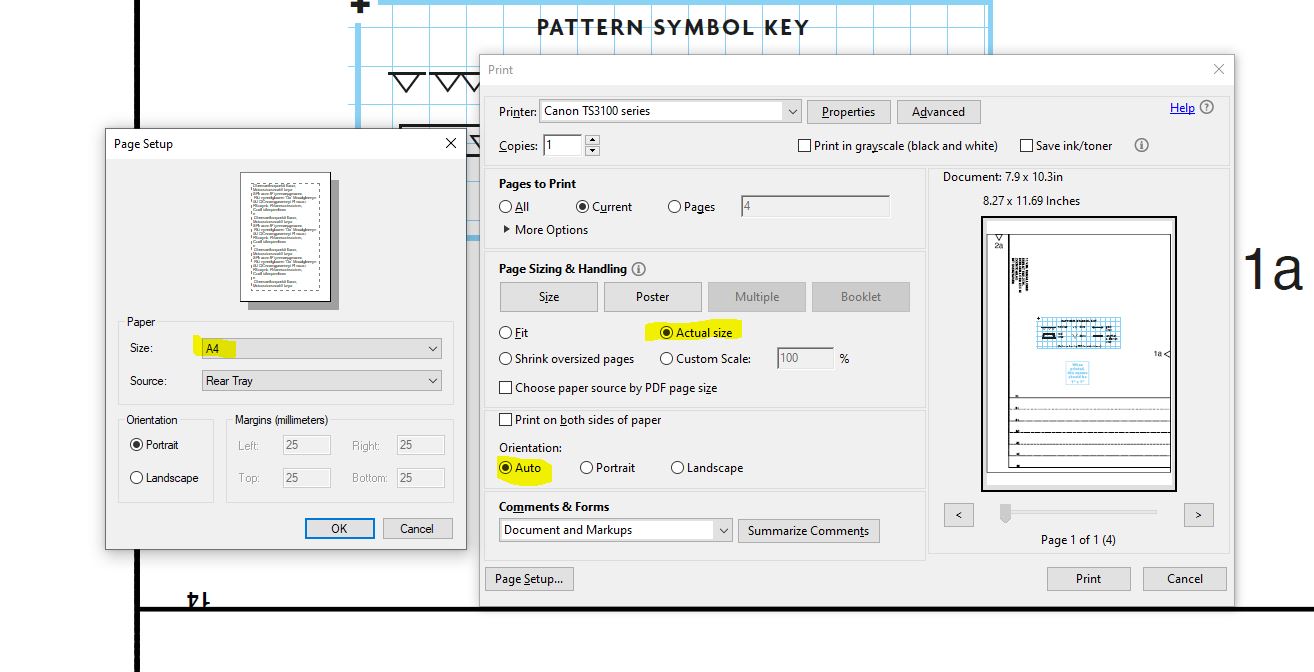 pattern symbol key